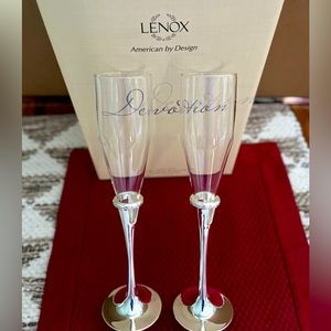 Lenox “Devotion” Champagne Flutes